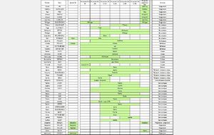 Liste des bénévoles pour le marché aux puces