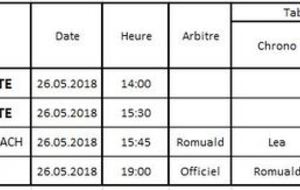 Planning de la table de marque du 26 mai